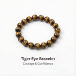 Tiger eye Bead Bracelet – Courage & Confidence | Halal to wear | Pure Natural stone with Certificate | Men | Women