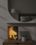 Bismillah LED Islamic Calligraphy Frame | Illuminated Decor | Muslim Gift | Spiritual Home Decor | Ramadan Gift | A4 |