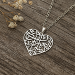 Islamic Heart Pendant Necklace