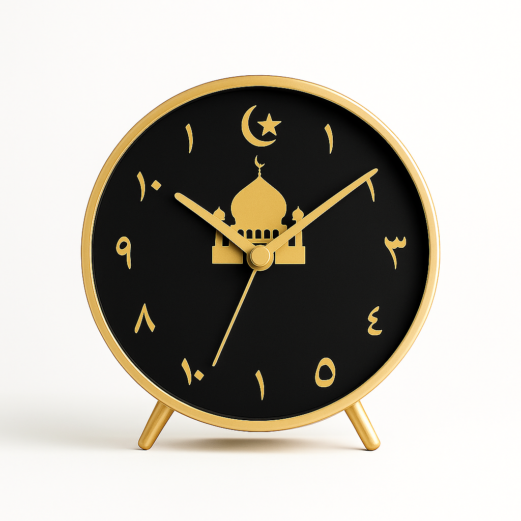Arabic Calligraphy Table Clock