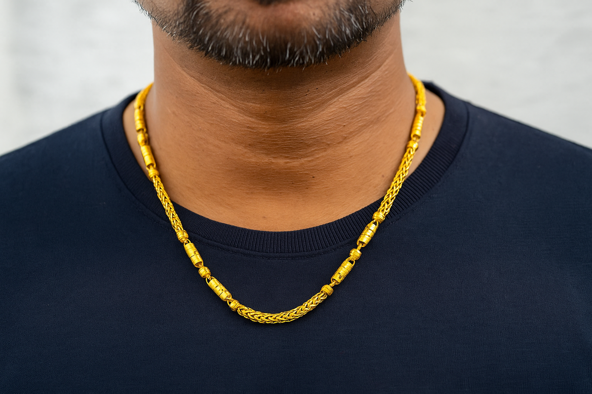 Minimal 1 Gram Gold Plated Chain for men and women v2