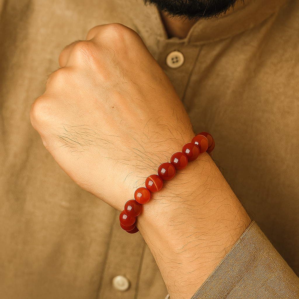 Natural Aqeeq Bracelets - Blessing & Protection | Halal to wear | Pure Natural stone with Certificate | Men | Women