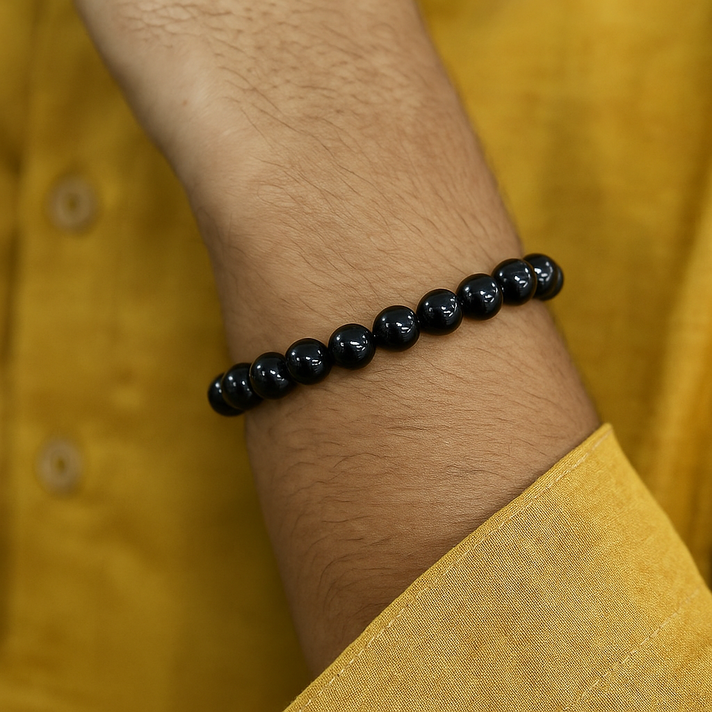 Black Aqeeq Bead Bracelet – Sunnah & Protection