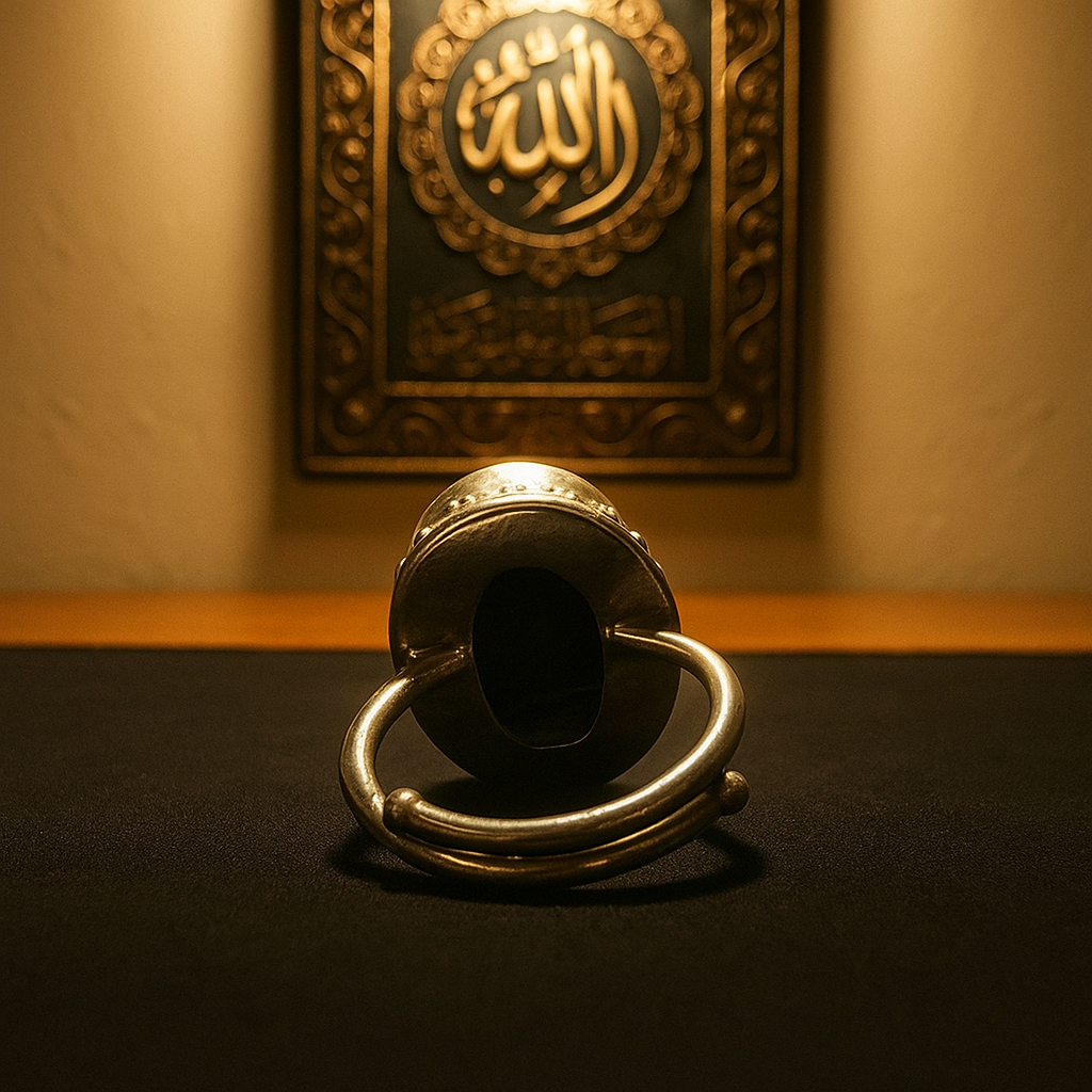 Sulemani Aqeeq Ring – Protection from Negativity & Strength of Faith | Halal to wear | Pure Natural stone with Certificate