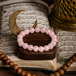 Rose Quartz Bracelet – Emotional Healing & Inner peace | Halal to wear | Pure Natural stone with Certificate | Women