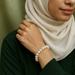 Mother of Pearl Bracelet – Emotional Ease & Peace | Halal to wear | Pure Natural stone with Certificate | Women