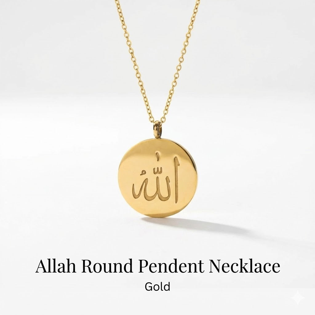 ALLAH ROUND PENDANT NECKLACE