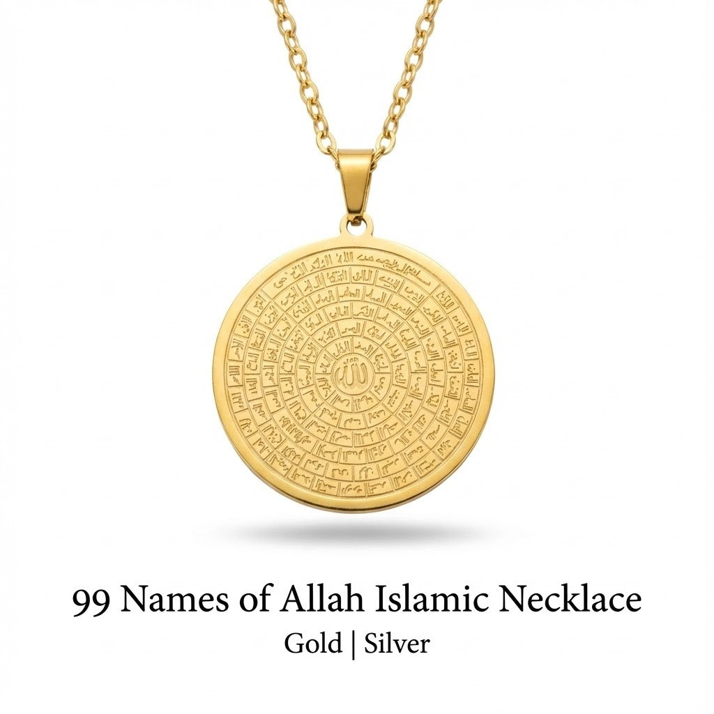 99 Names of Allah Islamic Necklace