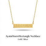 Ayatul Kursi Rectangle Necklace for women