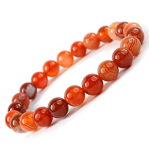 Red Carnelian Aqeeq bead bracelet – Confidence & Courage | Laal Hakik | Halal to wear | Pure Natural stone with Certificate | Men | Women