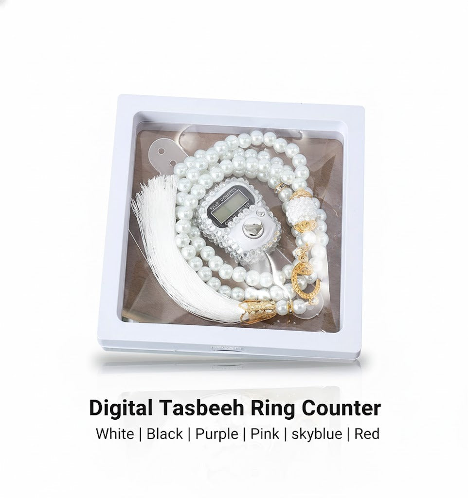 Digital Tasbeeh Ring Counter – 33 Beads Rosary Gift
