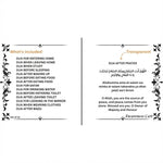 Islamic dua Stickers Set of 14 | Transparent | Seld Adhesive Arabic with English Translation |