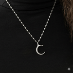 Crescent Moon Necklace – Sleek Crescent Pendant | Women