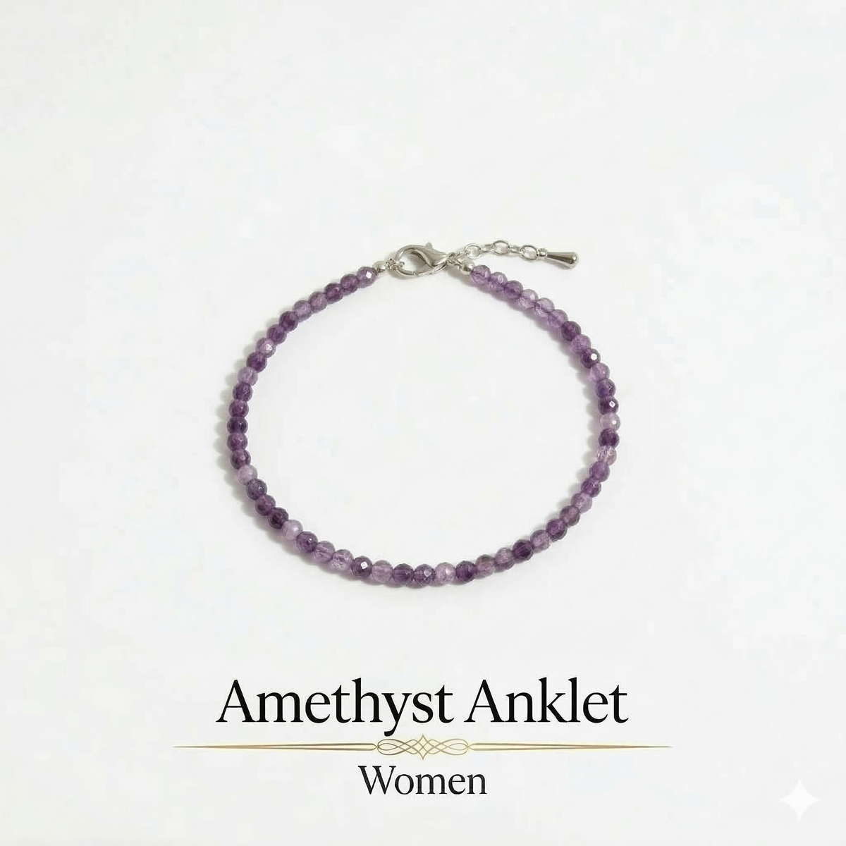 Amethyst Anklet | Women | Authentication certificate