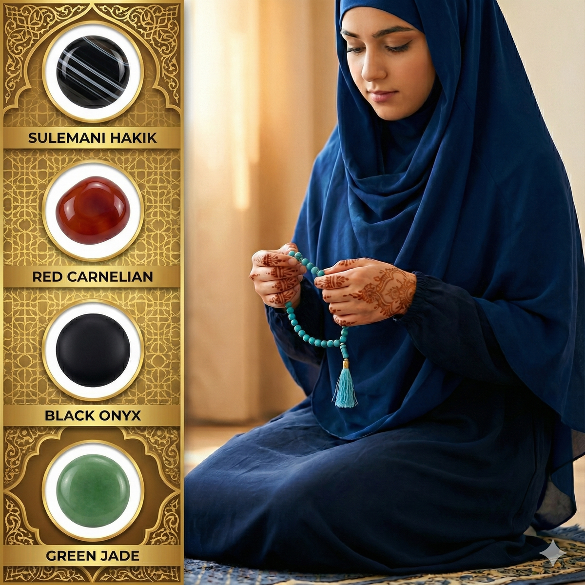 33 Beads Aqeeq Tasbeeh |Daily Zikr | Ramadan |Muharram & Chehlum |ForJummah (Friday Prayer) | Hajj & Umrah Return Gifts | Wedding/Nikkah Gift| Pure Natural Stone with certificate