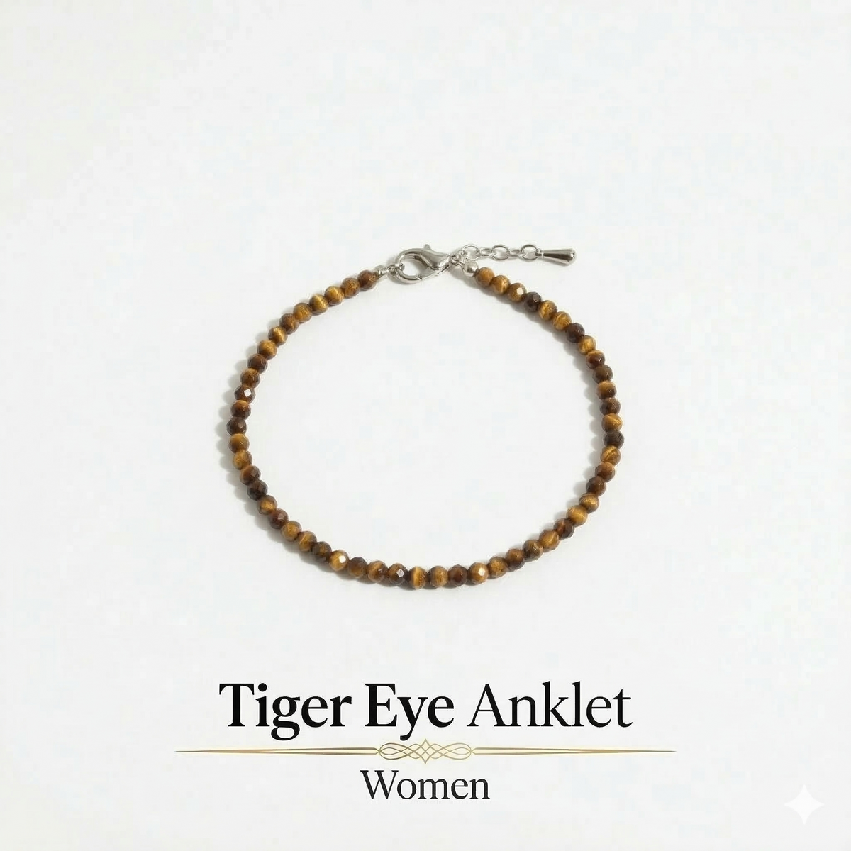 Tiger Eye Anklet | Women | Authentication certificate