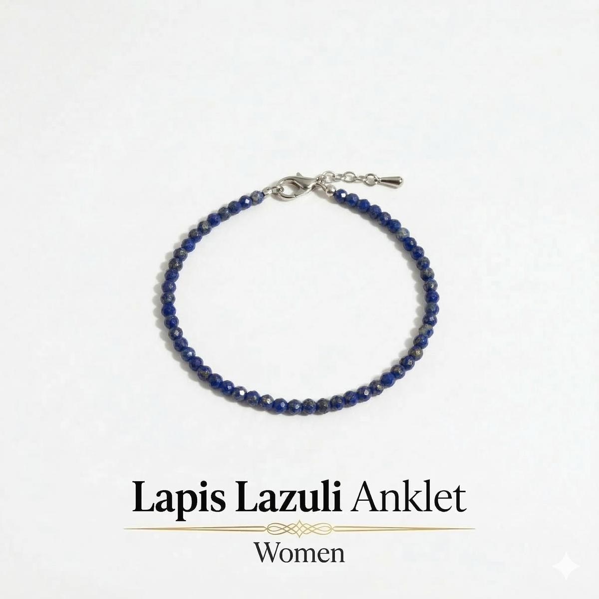 Lapis Lazuli Anklet | Women | Authentication certificate