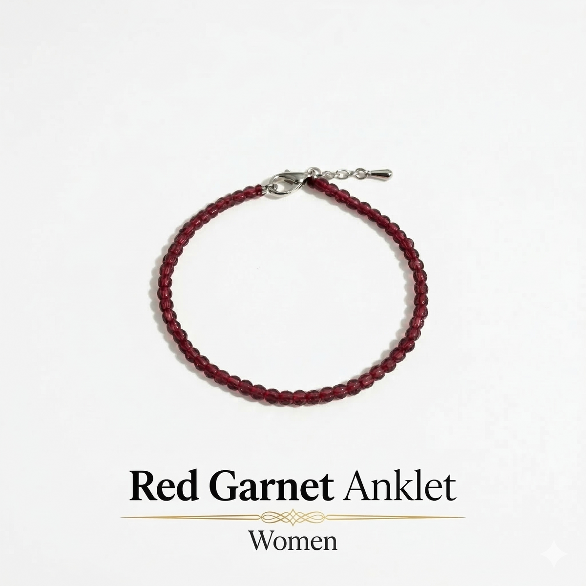 Garnet Anklet | Women | Authentication certificate