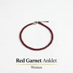 Garnet Anklet | Women | Authentication certificate
