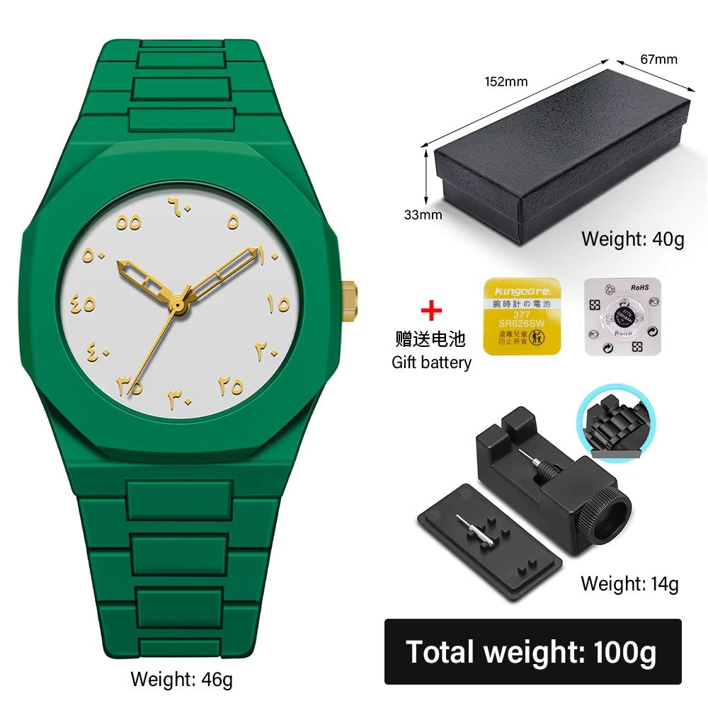 Arabic Dial Polycarbonate Ultra-Light Analog Watch – For Men