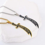 Arabic Imam Sword Necklace For Men