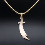 Arabic Imam Sword Necklace For Men