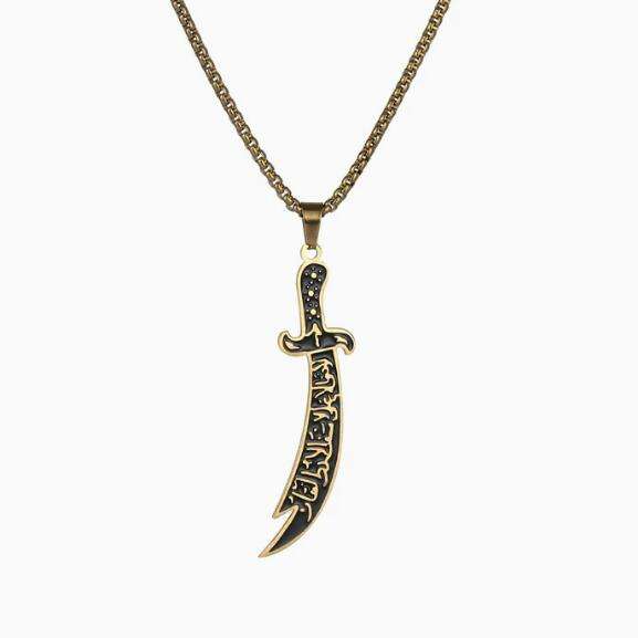 Arabic Imam Sword Necklace For Men