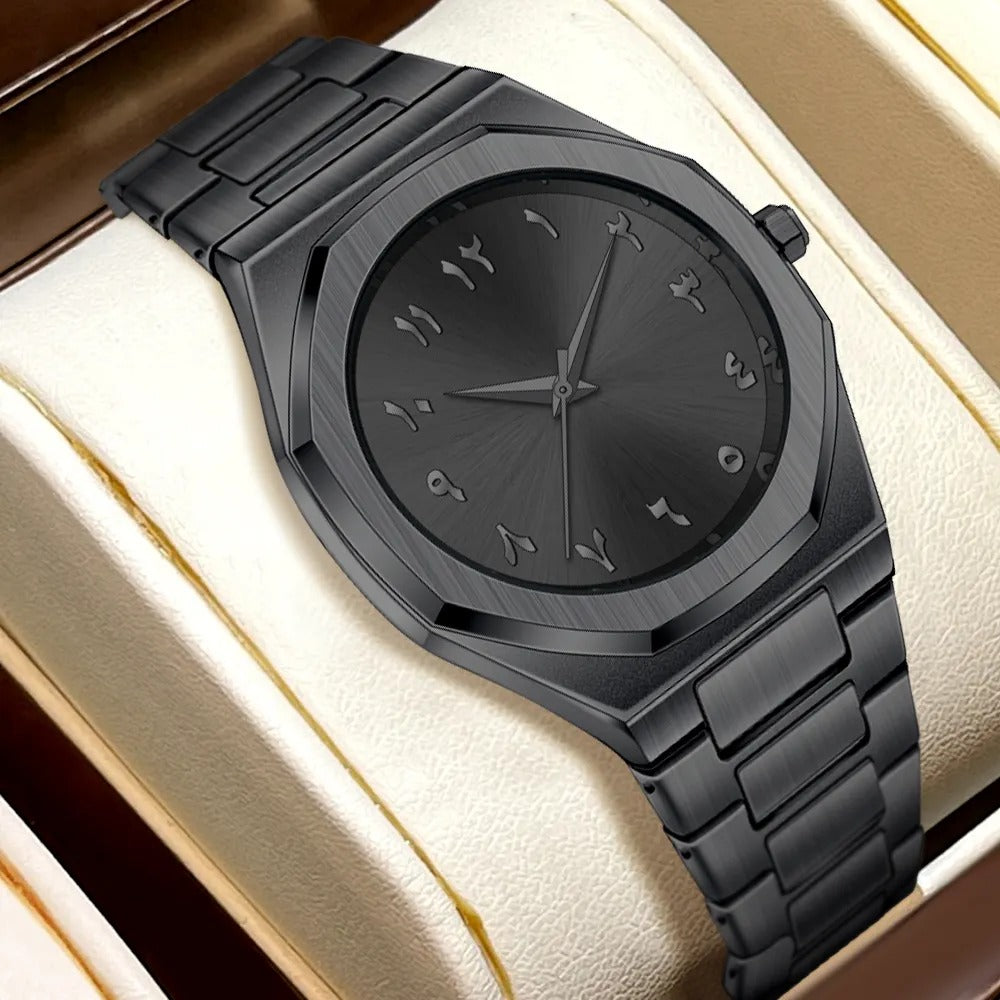 Arabic Stainless Steel Watch For Men