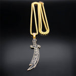 Arabic Imam Sword Necklace For Men