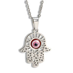 Hamsa Necklace with evil eye