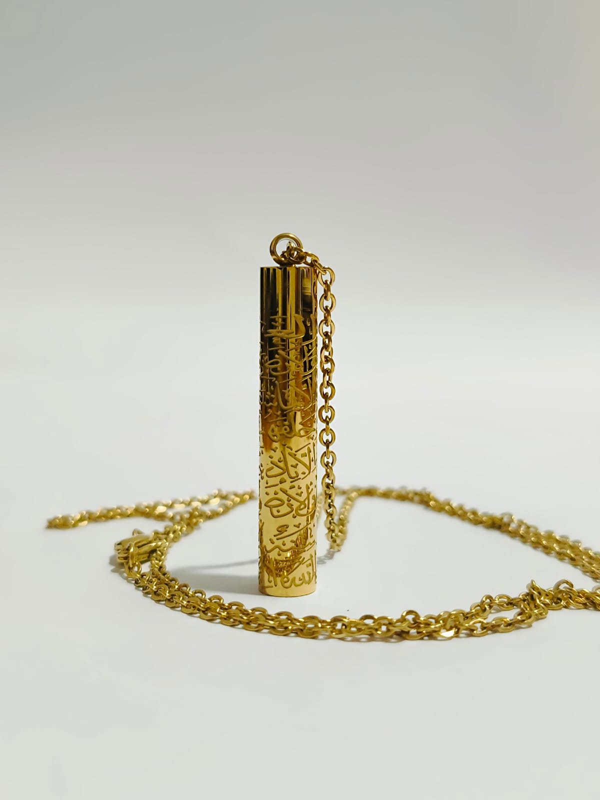 Ayatul Kursi Cylinder Necklace