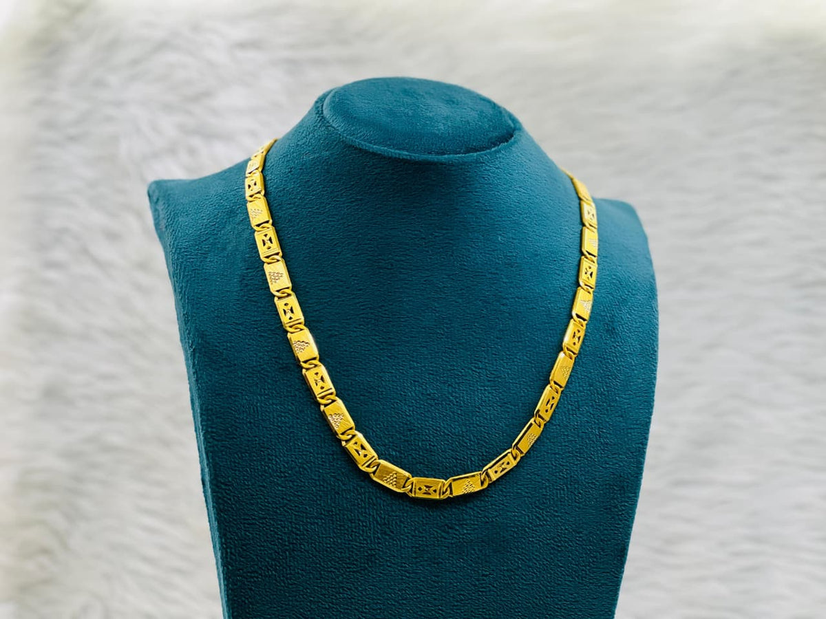 Minimal 1 Gram Gold Plated Chain for men and women v2