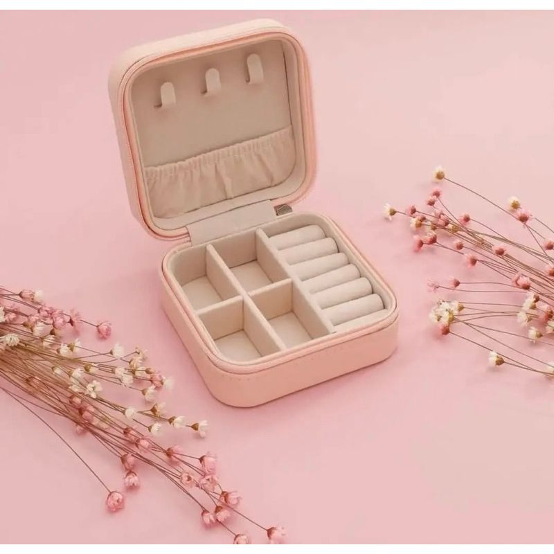 Travel mini Jewellery Box for Women | Travel Earrings | Organiser Box | Portable Jewellery Box | Organisers for Rings | Earrings | Necklaces|
