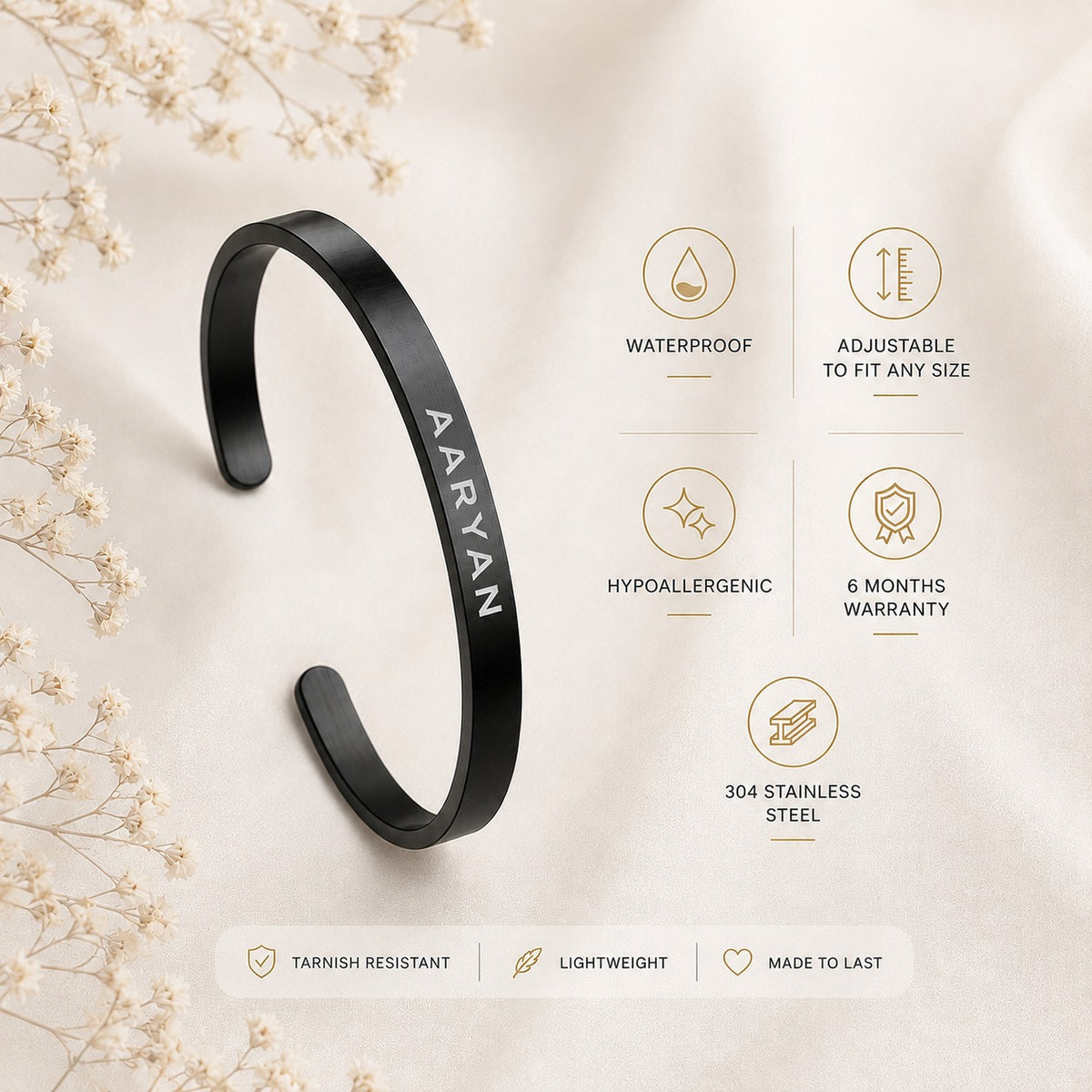 Customize English Name Bracelet | Birthday Gift | Anniversary | Valentine