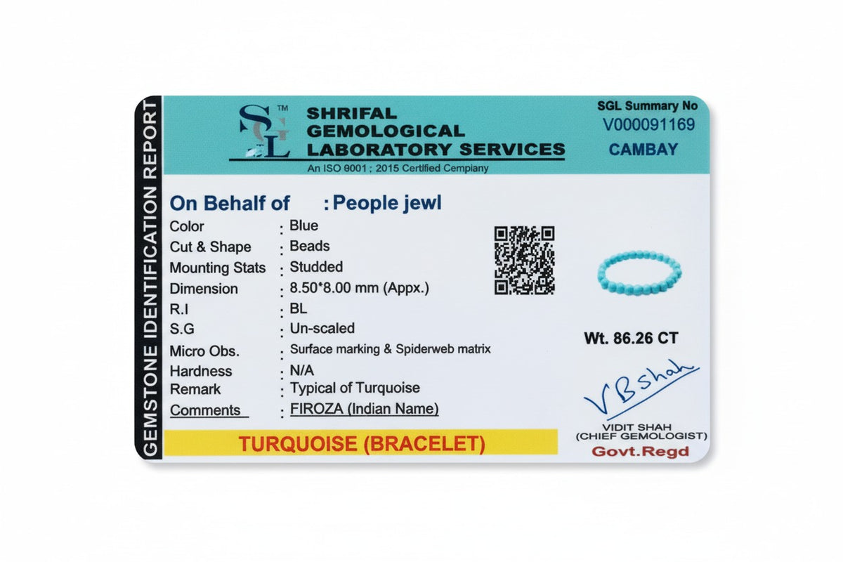 Turquoise Bead Bracelet – Barakah & Protection