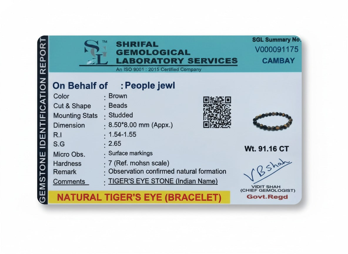 Tiger eye Bead Bracelet – Strength through Imaan (Faith)