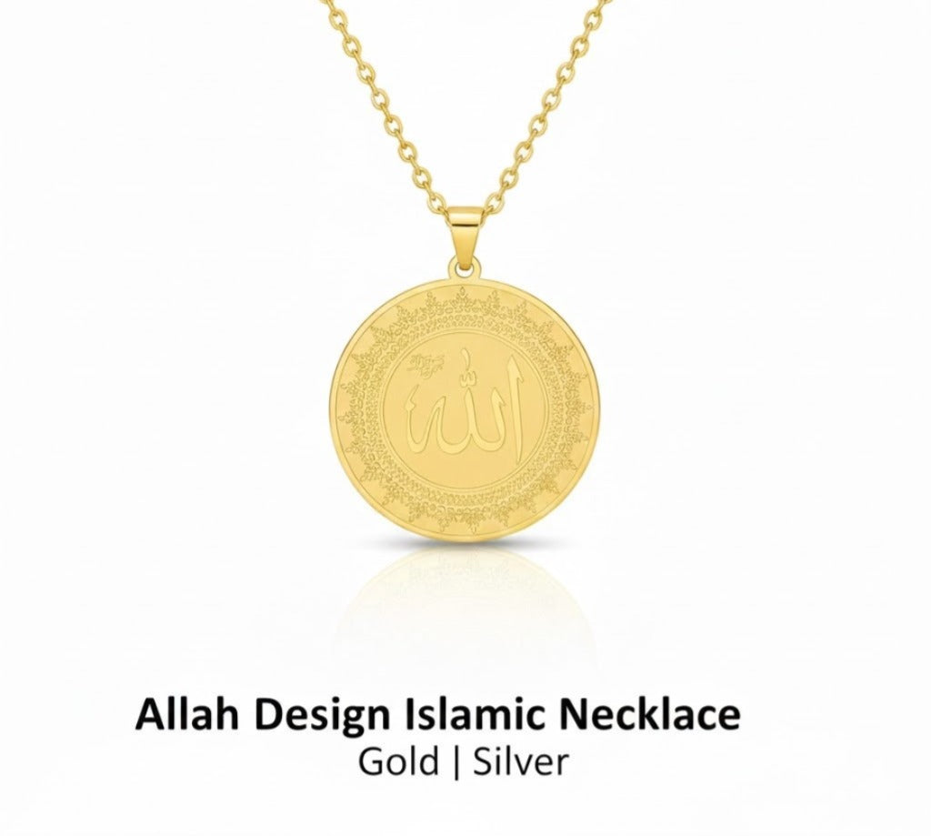 Allah Design Islamic Necklace