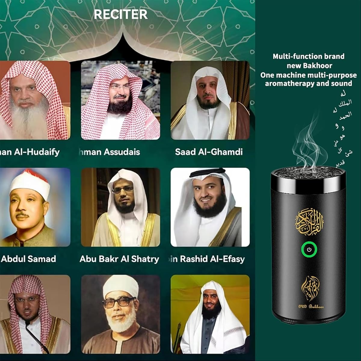 Bakhoor Burner with Quran Speaker |Remote | Bluetooth | Islamic Gift