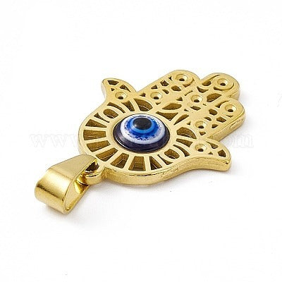 Hamsa Necklace with evil eye
