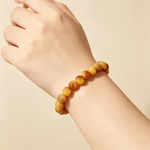 Yellow Cats Eye Bead Bracelet | Fashion Jwellery | Gift | Men | Women