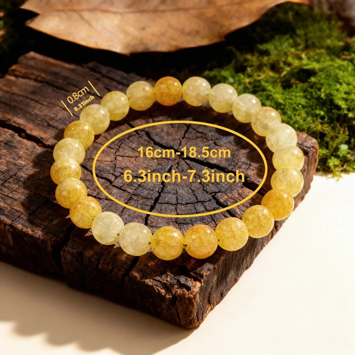 Citrine Bead Bracelet | Fashion Jwellery | Gift | Men | Women