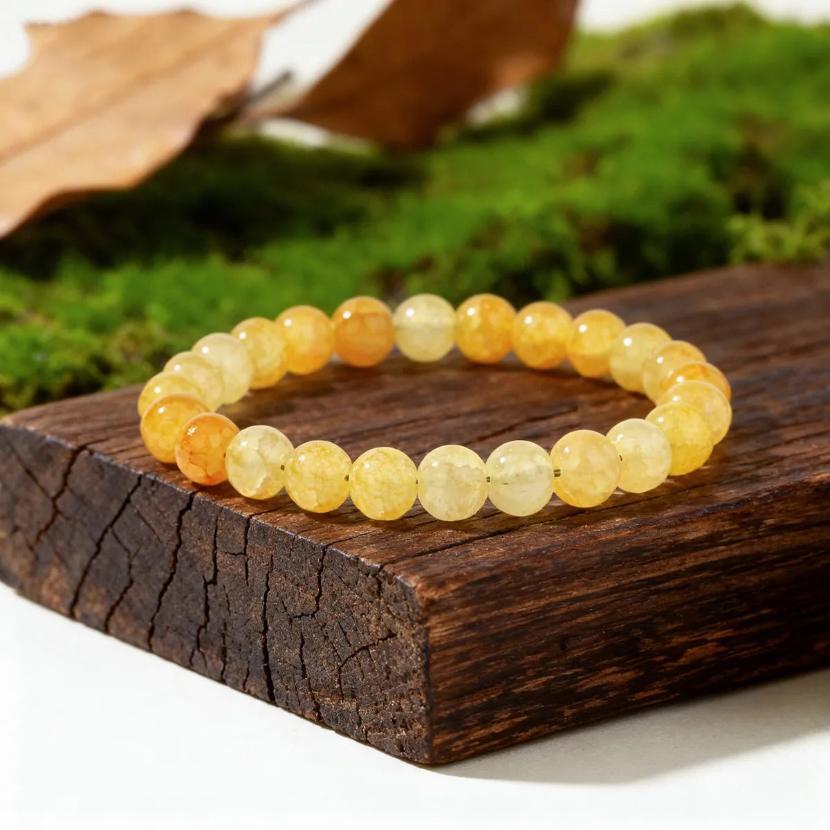 Citrine Bead Bracelet | Fashion Jwellery | Gift | Men | Women