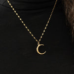Crescent Moon Necklace – Sleek Crescent Pendant | Women