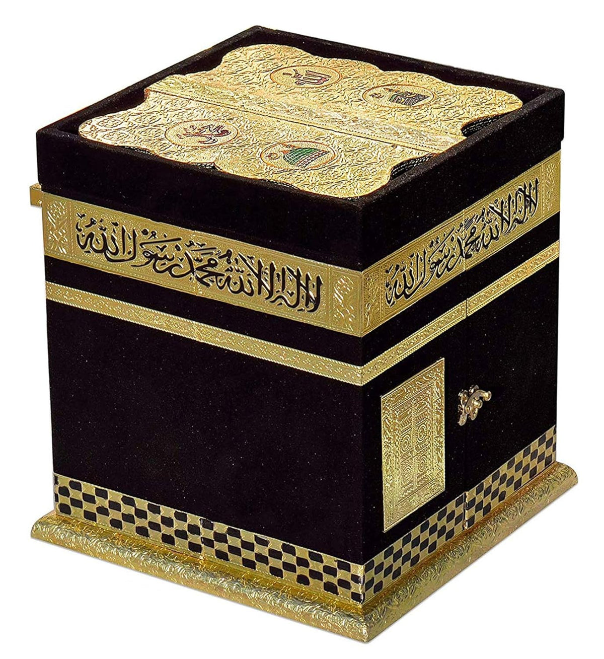 Handcrafted Holy Kaba Quran Sharif Box with Quran Stand Wooden | Ramadan & Eid Gift | Islamic Home Décor | Perfect Islamic Gift