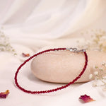 Garnet Anklet | Women | Authentication certificate