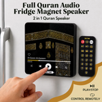 Full Quran Fridge Magnet Speaker | Remote | Bluetooth | 3 Models (DUA / QURAN / NASHEED | 8 DUA / 114 QURAN SURAH / 6 NASHEED | Full Surah Baqarah | Islamic Gift