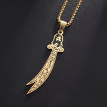 Zulfiqar Imam Sword Necklace V2 | Men