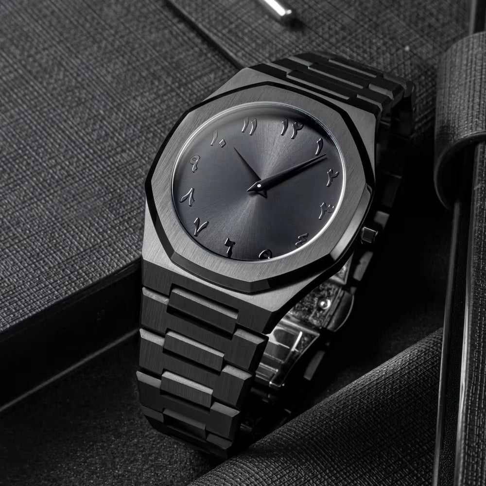 Arabic Stainless Steel Watch For Men