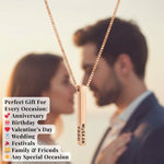Customize Bar Block Necklace | Birthday Gift | Anniversary | Valentine