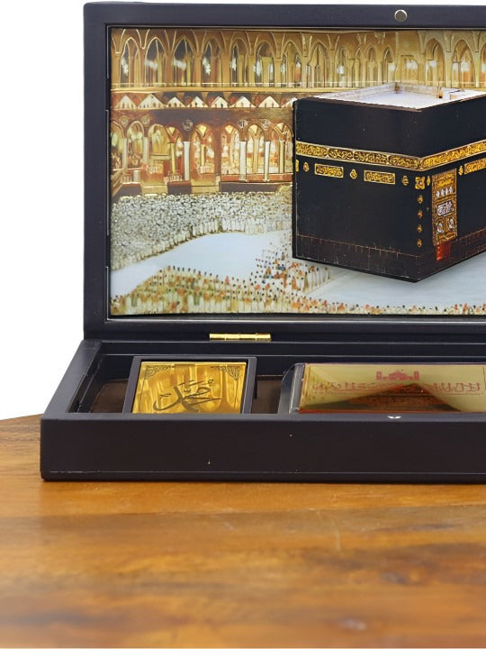 Holy Kaaba Kuran Sharif Photo Frame Box for Gift | Islamic Return Gift | Kabaa Wooden Momento Gift | Best Islamic Gift | Eid Gift |